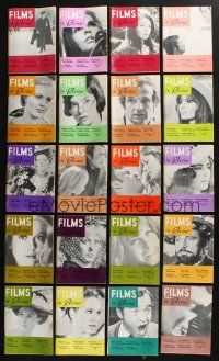 3j363 LOT OF 20 FILMS IN REVIEW 1969-70 MAGAZINES '60s-70s images & info from a variety of movies!