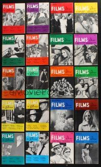 3j362 LOT OF 20 FILMS IN REVIEW 1972-73 MAGAZINES '70s images & info from a variety of movies!