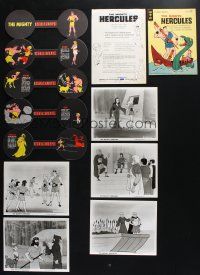 3j157 LOT OF 1 MIGHTY HERCULES TV PROMO PACKAGE '63 contains stills, brochures & more!