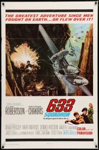 3k007 633 SQUADRON int'l 1sh '64 cool airplane artwork, The Winged Legend of World War II!