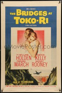 3k099 BRIDGES AT TOKO-RI 1sh '54 Grace Kelly, William Holden, Korean War, by James Michener!