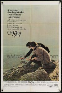 3k136 CHARLY 1sh R70s super low IQ Cliff Robertson is turned into a genius and back again!
