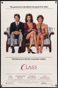 3k148 CLASS 1sh '83 wacky Solie art of Rob Lowe, Jacqueline Bisset, & naked Andrew McCarthy!