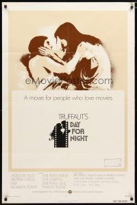 3k188 DAY FOR NIGHT int'l 1sh '73 Francois Truffaut's La Nuit Americaine, Jacqueline Bisset