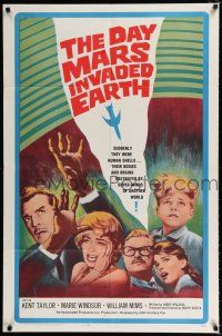 3k189 DAY MARS INVADED EARTH 1sh '63 their bodies & brains were destroyed by alien super-minds!