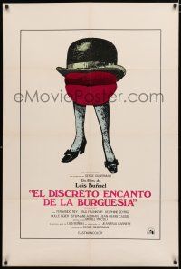 3k218 DISCREET CHARM OF THE BOURGEOISIE Spanish/U.S. 1sh '72 Bunuel's Charme Discret de la Bourgeoisie!