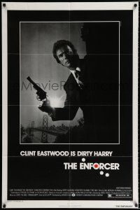 3k260 ENFORCER 1sh '76 Clint Eastwood as Dirty Harry w/.44 magnum & Golden Gate Bridge!