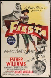 3k289 FIESTA 1sh '47 sexy Esther Williams as female matador!