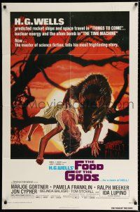 3k299 FOOD OF THE GODS 1sh '76 artwork of giant rat feasting on dead girl by Drew Struzan!