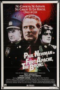 3k306 FORT APACHE THE BRONX 1sh '81 Paul Newman, Edward Asner & Ken Wahl as New York City cops!