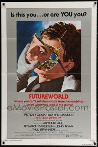 3k319 FUTUREWORLD 1sh '76 AIP, a world where you can't tell the mortals from the machines!