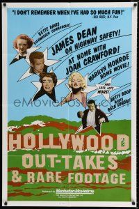 3k375 HOLLYWOOD OUT-TAKES 1sh '83 James Dean, Marilyn Monroe, Bela Lugosi, Joan Crawford!