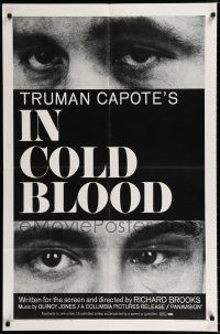 3k403 IN COLD BLOOD 1sh '68 Richard Brooks directed, Robert Blake, from novel by Truman Capote!