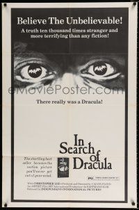3k404 IN SEARCH OF DRACULA 1sh '75 cool vampire documentary, he really existed!