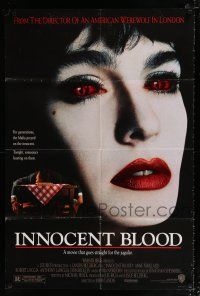 3k412 INNOCENT BLOOD DS 1sh '92 Casaro art of vampire Anne Parillaud, directed by John Landis!