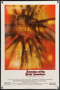 3k414 INVASION OF THE BODY SNATCHERS 1sh '78 Kaufman classic remake of space invaders!