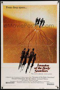3k415 INVASION OF THE BODY SNATCHERS advance 1sh '78 Philip Kaufman remake of deep space invaders!