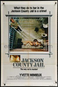 3k428 JACKSON COUNTY JAIL 1sh '76 what they did to Yvette Mimieux in jail is a crime!