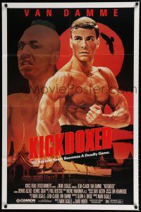 3k446 KICKBOXER 1sh '89 Jean-Claude Van Damme, ancient sport becomes a deadly game!