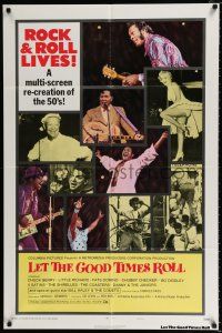 3k471 LET THE GOOD TIMES ROLL style B int'l 1sh '73 Chuck Berry, Bill Haley,Shirelles & '50s rockers