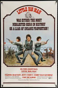 3k479 LITTLE BIG MAN 1sh '71 Dustin Hoffman is the most neglected hero in history, Arthur Penn