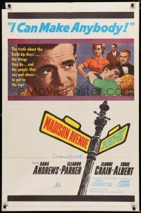 3k502 MADISON AVENUE 1sh '61 Dana Andrews wants Eleanor Parker to be nice to him!