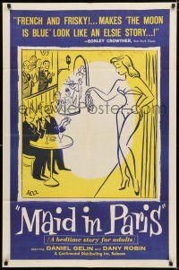 3k506 MAID IN PARIS 1sh '56 Pierre Gaspard-Huit's Paris Canaille, a bedtime story for adults!