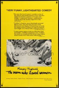 3k513 MAN WHO LOVED WOMEN reviews 1sh '77 Francois Truffaut's L'Homme qui aimait les femmes