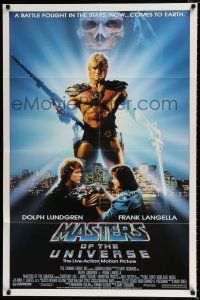 3k531 MASTERS OF THE UNIVERSE 1sh '87 Dolph Lundgren as He-Man, great Drew art!