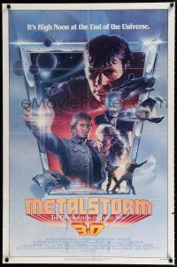 3k543 METALSTORM 1sh '83 Charles Band 3-D sci-fi, high noon at the end of the Universe!