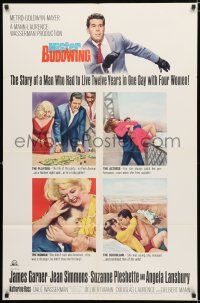 3k553 MISTER BUDDWING 1sh '66 amnesiac James Garner must figure out who he is in one day!