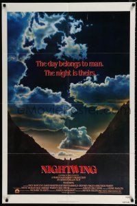 3k617 NIGHTWING 1sh '79 Nick Mancuso, David Warner, Kathryn Harrold, killer bats, sexy horror!