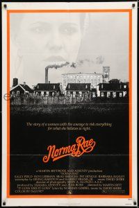3k620 NORMA RAE 1sh '79 Sally Field in the story of a woman with the courage to risk everything!