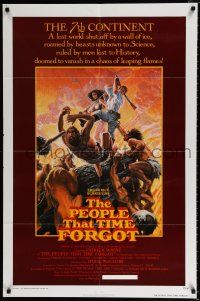 3k659 PEOPLE THAT TIME FORGOT 1sh '77 Edgar Rice Burroughs, a lost continent shut off by ice!