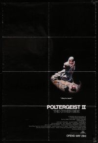 3k675 POLTERGEIST II advance 1sh '86 Heather O'Rourke, The Other Side, they're baaaack!