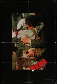 3k713 REDS 1sh '81 Warren Beatty as John Reed & Diane Keaton in Russia!