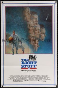 3k722 RIGHT STUFF 1sh '83 great Tom Jung montage art of the first NASA astronauts!