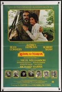 3k728 ROBIN & MARIAN advance 1sh '76 art of Sean Connery & Audrey Hepburn by Drew Struzan!