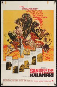 3k749 SANDS OF THE KALAHARI 1sh '65 the strangest adventure the eyes of man have ever seen!
