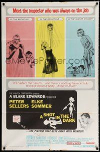 3k778 SHOT IN THE DARK 1sh '64 Blake Edwards directed, Peter Sellers & sexy Elke Sommer!