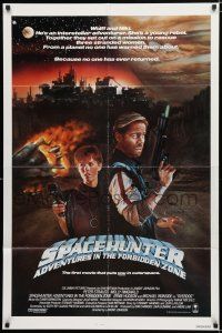 3k802 SPACEHUNTER ADVENTURES IN THE FORBIDDEN ZONE 1sh '83 art of Molly Ringwald, Peter Strauss!