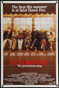 3k809 ST. ELMO'S FIRE int'l 1sh '85 Rob Lowe, Demi Moore, Emilio Estevez, Ally Sheedy, Judd Nelson!