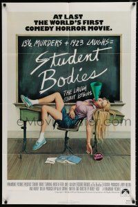 3k834 STUDENT BODIES 1sh '81 sex kills, gruesome Morgan Kane high school horror art!