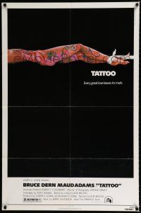 3k856 TATTOO 1sh '81 Bruce Dern, every great love leaves its mark, sexy body art & bondage image!