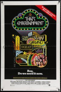 3k878 THAT'S ENTERTAINMENT 1sh '74 classic MGM Hollywood scenes, it's a celebration!