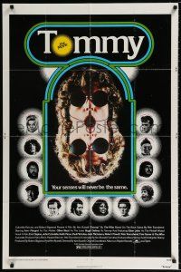 3k904 TOMMY 1sh '75 The Who, Roger Daltrey, rock & roll, cool mirror image!