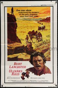 3k926 ULZANA'S RAID 1sh '72 artwork of Burt Lancaster by Don Stivers, Robert Aldrich