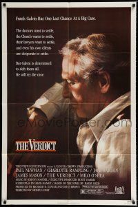 3k943 VERDICT 1sh '82 lawyer Paul Newman has one last chance, written by David Mamet!