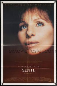 3k991 YENTL 1sh '83 close-up of star & director Barbra Streisand, nothing's impossible!