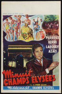 3m313 MINUIT CHAMPS ELYSEES Belgian '54 directed by Roger Blanc, Jacqueline Pierreux, Robert Berri